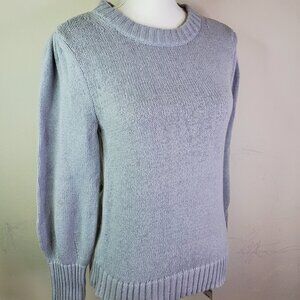 Style & Co Women Grey Puff Sleeve Sweater XS